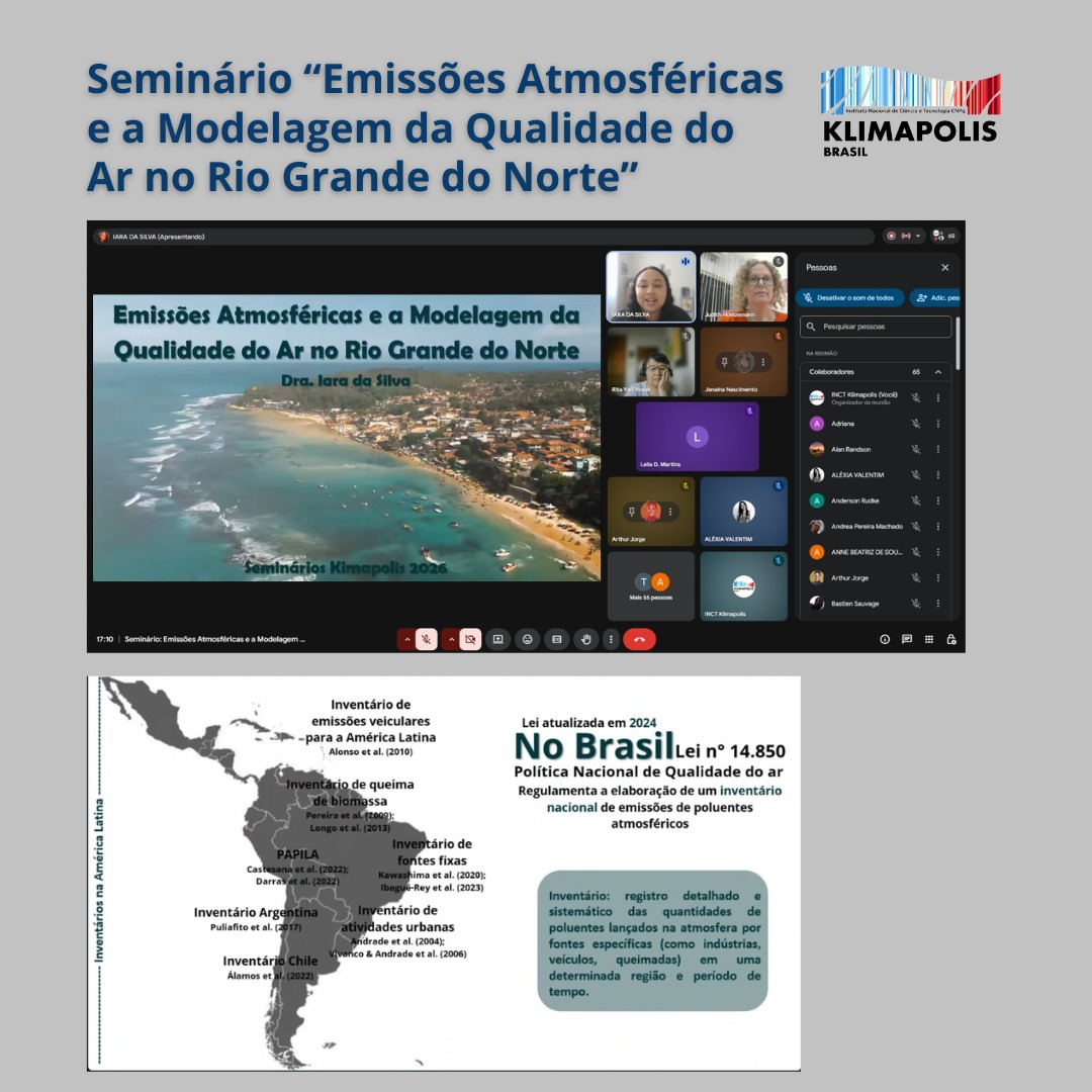 Seminário Klimapolis 2026 avança na identificação de fontes de poluição e aponta lacunas no monitoramento do ar no RN