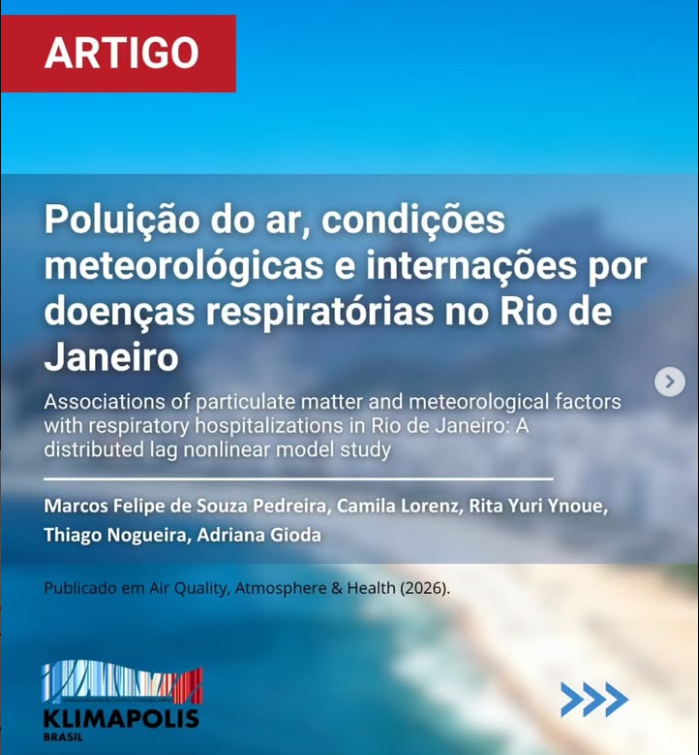 Pesquisa com participação do INCT Klimapolis relaciona poluição do ar e internações respiratórias.